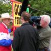 Interviewing the very scary and controversial Fred Phelps of the Westboro Baptist Church.